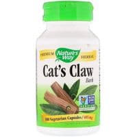 Травы Nature's Way Кошачий коготь, Cat's Claw Bark, 485 мг, 100 капсул (NWY-11450)