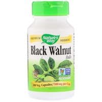 Травы Nature's Way Черный Орех, Black Walnut, Hulls, 500 мг, 100 капсул (NWY-10600)