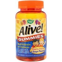 Мультивитамин Nature's Way Мультивитамины для Детей, Alive, Вкус Винограда и Апельс (NWY-15789)
