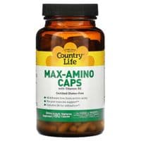 Аминокислота Country Life Комплекс Аминокислот с Витамином B6, Max-Amino Caps, 180 вегета (CLF-01496)