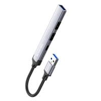 Концентратор USB 3.0, ColorWay "4-in-1", Dark Grey, 1xType-C, 1xUSB 3.0, 2xUSB 2.0, алюмінієвий корпус (CW-HUB05)