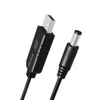 Кабель живлення USB 5V - DC 12V (5.5x2.5 мм), Black, 1 м, ColorWay (CW-CBUD067-BK)
