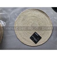 Килимок сервірувальний Ardesto, 38см, кукурудзяне волокно, кругла, жовтий світлий