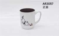 Чашка Ardesto Dog, 380мл, кераміка, біло-сірий