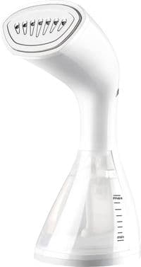 Відпарювач Liberton LHS-6904, White, 1600W, постійна пара 25 г/хв, 3 режими, об'єм бака для води 280мл, LED-дисплей, паровий удар, вертикальне та горизонтальне відпарювання, кліпса для брюк+щітка, антикрапля