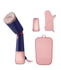 Відпарювач Philips компактний Series 5000, 1400Вт, 120мл, паровий удар -24гр, складана ручка, чохол-рукавичка, колимок, пластик, синій