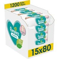 Детские влажные салфетки Pampers Sensitive 15 x 80 шт. (8001841063188)