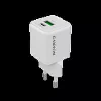 Зарядний пристрій CANYON CU20AC GaN 20W 1xPD 1xQC EU White