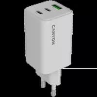 Зарядний пристрій CANYON CU65ACC GaN 65W 2xPD 1xQC EU White
