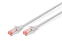 Патч-корд DIGITUS CAT 6 S-FTP, 0,5м, AWG 27/7, Cu, LSZH, серый DK-1644-005