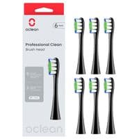Насадка для зубної електрощітки Oclean P1C5 B06 Clean Brush Head Black (6 шт) (6970810553864)