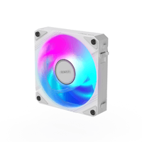 Вентилятор для корпусу 120mm RGB Lighting 600~2000  RPM 8.2~29dBA 4-Pin PWM Whiteз висувним блокуючим GP-ECFAN1201 ICE