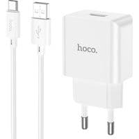 Сетевое зарядное устройство HOCO C106A Leisure single port charger set(Type-C) White