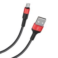 Кабель HOCO X26 Xpress one pull three charging cable iP+Micro+Type-C Black+Red