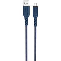 Кабель HOCO X59 USB to Micro 2.4A, 1m, nylon, TPE connectors, Blue
