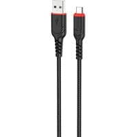 Кабель HOCO X59 USB to Micro 2.4A, 1m, nylon, TPE connectors, Black