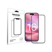 Стекло защитное BeCover Apple iPhone 16 Black (712122)