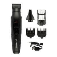 Набор для стрижки Remington Graphite, для головы, усов, бороды, носа и тела, акум., насадок-5, черный