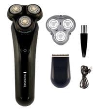 Бритва электр. Remington роторная X5 Limitless X, бритв.головок-3, от сети, сух.+влажн., триммер, водонепрон., скор. зарядка, черный