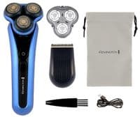 Бритва электр. Remington роторная X7 Limitless X, бритв.головок-3, от сети, сух.+влажн., триммер, водонепрон., скор. зарядка, черно-синий