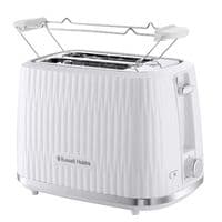 Тостер Russell Hobbs Eden 800Вт, пластик, подогрев, разморозка, белый