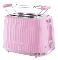 Тостер Russell Hobbs Eden 800Вт, пластик, подогрев, разморозка, малиновый
