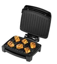 Гриль George Foreman прижимной Immersa Small, 1100Вт, темп. режимов-1, съемные пластины, металл, пластик, черный