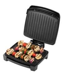 Гриль George Foreman прижимний Immersa Medium, 1300Вт, темп. режимів-1, з`ємні пластини, метал, пластик, чорний