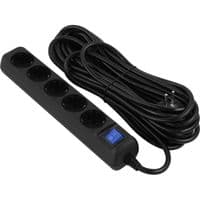 Фильтр питания 2E (2E-U05ES15M10BK) 5 розеток, 10 м, Black