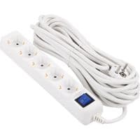 Фільтр живлення 2E (2E-U05ES15M10WH) 5 розеток, 10 м, White