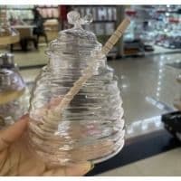 Банка LED HONEY з бамбук.ложк. і кришк./ 480 мл (B060716)