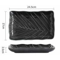 Блюдо Limited Edition LEAF BLACK/24.5х17 см/прямок. (B010786)