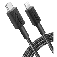 Кабель ANKER 322 USB-C to Lightning - 1.8m Nylon (Черный)