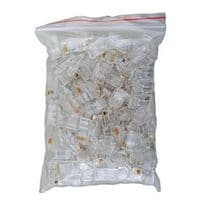 Конектор RJ45, UTP, з наскрізними отворами, 8p8c ( 100шт пакунок) KD-PG8032-C5E/100