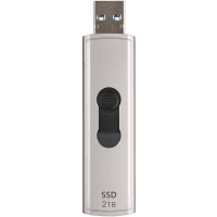 ssd зовнішній TRANSCEND 2TB ESD320A, USB 10Gbps, Type-A, Silver комп'ютерний запам'ятовувальний пристрій