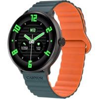 Smartwatch, 1.3''LTPS 360x360px, Realtek 8762DK RAM192KB ROM128MB, 200mAh battery, with IC short-cut charging cable 45.7cm, IP68, Gun zinc alloy case +IML bottom case+green/orange magnetic strap, host:Φ44x11.3mm strap:  118.1X80.2mm