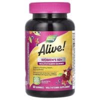 Мультивитамин Nature's Way Мультивитамины для женщин 50+, вкус ягод, Alive! Women's 50+ Multivit (NWY-15904)