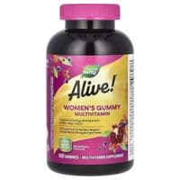 Мультивитамин Nature's Way Мультивитамины для женщин, вкус ягод, Alive! Women's Gummy Multivitam (NWY-14069)