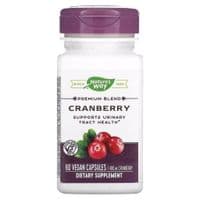 Травы Nature's Way Клюква, премиум-смесь, 400 мг, Cranberry, 60 вегетарианских кофе. (NWY-15134)