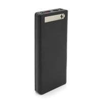 Power bank Voltronic M10-PD под 10х18650, фонарик, Output:5V-3A/9V-2A/12V-1.5A, Micro-USB, Type-C, Digital display, ABS, PVC, Black, BOX