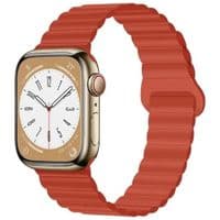 Ремешок для смарт-часов Drobak Silicone Magnetic Link для Apple Watch All Series 38/40/41mm Orange red (898918)