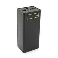 Power bank Voltronic D21-PD под 21х18650, Digital display, Output: 22.5W, Micro-USB, Type-C, Lightning, ABS, PVC, Black, BOX