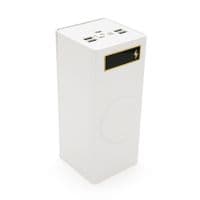 Power bank Voltronic D32-PD-QIMagnetic под 24х18650, Magnetic Wireless Charger, Output:22.5W, Micro-USB, Type-C, Lightning, ABS, PVC, White, BOX