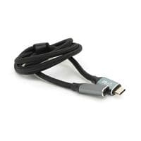 Кабель Type-C to Type-C (USB 3.2 GEN2 male to male), обплетка, Black, длина 1м, поддержка 100W / 10Gbps, 4K60HZ audio / video outpout, BOX