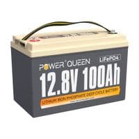 Аккумуляторная батарея LiFePO4 Power Queen 12V 100Ah H190, 1280Wh, BMS 100A, 385*177*188мм