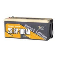 Аккумуляторная батарея LiFePO4 Power Queen 24V 100Ah BT, 2560Wh, BMS 100A, 532*207*215мм