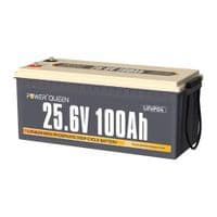 Аккумуляторная батарея LiFePO4 Power Queen 24V 100Ah, 2560Wh, BMS 100A, 532*207*215мм