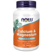 Минералы Now Foods Кальций и Магний, Calcium & Magnesium 2: 1 Ratio, 100 таблеток (NF1270)