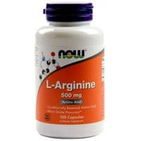 Аминокислота Now Foods L-Аргинин, L-Arginine, 500 мг, 100 капсул (NOW-00030)