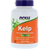 Минералы Now Foods Натуральный Йод, (Ламинария), Kelp, 150 мкг, 200 таблеток (NOW-02680)